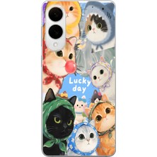 Manitoba Samsung Galaxy S25 Edge Uyumlu Baskılı Yumuşak Silikon Şeffaf Telefon Kılıfı