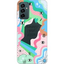 Manitoba Samsung Galaxy M13/M23 Uyumlu Baskılı Yumuşak Silikon Şeffaf Telefon Kılıfı