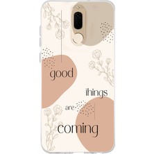 Manitoba Huawei Mate 10 Lite Uyumlu Baskılı Yumuşak Silikon Şeffaf Telefon Kılıfı