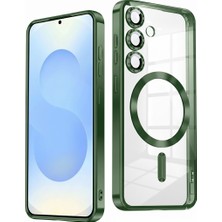 Kip GSM Samsung Galaxy A35 Uyumlu Kılıf Magsafe Şarj Destekli Kamera Lens Koruyuculu Renkli Yumuşak Kapak
