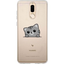 Manitoba Huawei Mate 10 Lite Uyumlu Baskılı Yumuşak Silikon Şeffaf Telefon Kılıfı
