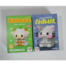 Twins Stars Animal Kedi ve Kuzu Karakter Figürü 3D Yapı Oyuncakları(Random)