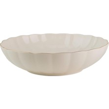 Kütahya Porselen Bone Luz Altın File Çorba Kasesi 15CM Tekli