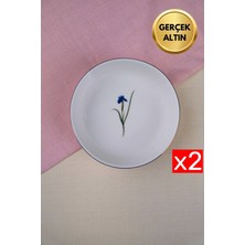 Tabak Evi Porselen Natura Iris Altın Yaldızlı Kase 17X5X4,50CM 730CC 2 Li