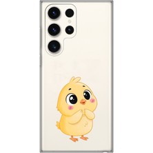 Manitoba Samsung Galaxy S25 Ultra Uyumlu Baskılı Yumuşak Silikon Şeffaf Telefon Kılıfı