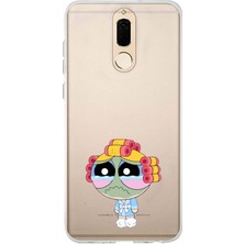 Manitoba Huawei Mate 10 Lite Uyumlu Baskılı Yumuşak Silikon Şeffaf Telefon Kılıfı