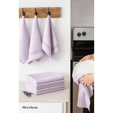 Mira Home 10 Lu Lüks Bulaşık Kurulama Bezi ve Mutfak Peçetesi 50X70 cm Daily Lila