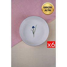 Tabak Evi Porselen Natura Iris Altın Yaldızlı Kase 17X5X4,50CM 730CC 6 Lı