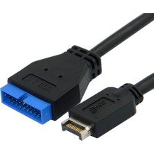 Temiz Pazar 5076 USB 3.1 Type-E Male To USB 3.0 19 20 Pin Dişi Uzatma Kablosu