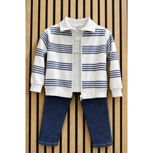 NerKids Çizgili Hırka Alt Üst Takım