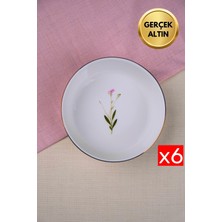 Tabak Evi Porselen Natura Çuha Altın Yaldızlı Kase 17X5X4,50CM 730CC 6 Lı