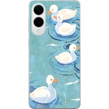 Manitoba Samsung Galaxy S25 Edge Uyumlu Baskılı Yumuşak Silikon Şeffaf Telefon Kılıfı
