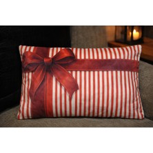 Özdağ Home Concept 2 Adet 30X50 Kadife Kumaş Yılbaşı Kırlent Kılıfı |  Çift Taraflı Dijital Baskı | Dekoratif Yastık Kılıfı