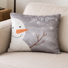 Özdağ Home Concept 30X50 Kadife Kumaş Yılbaşı Kırlent Kılıfı |  Çift Taraflı Dijital Baskı | Dekoratif Yastık Kılıfı