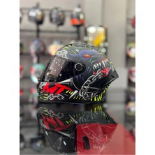 MT Helmets Stinger 2 Akın Şeffaf Vizörlü Motozılla.