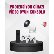 Poebgo Family's Kablosuz Mini Projeksiyon Cihazı Oyun ve Film Için Taşınabilir Ev Sineması