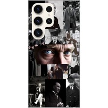 Manitoba Samsung Galaxy S25 Ultra Uyumlu Baskılı Yumuşak Silikon Şeffaf Telefon Kılıfı