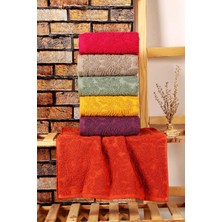 Mira Home 6 Lı El Yüz  Jakarlı Havlu Seti Doku Desen