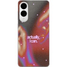 Manitoba Samsung Galaxy S25 Edge Uyumlu Baskılı Yumuşak Silikon Şeffaf Telefon Kılıfı