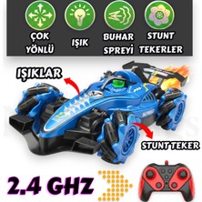 Uzaktan Kumandalı Buhar Spreyli LED Işıklı Çok Yönlü Akrobat Stunt Oyuncak Yarış Arabası