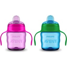 Philips Avent Unisex Çocuk Mavi Eğitici Damlatmaz Bardak 200 ml