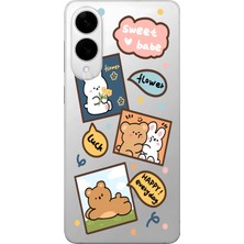 Manitoba Samsung Galaxy S25 Edge Uyumlu Baskılı Yumuşak Silikon Şeffaf Telefon Kılıfı