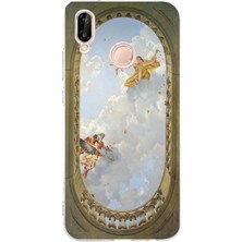 Manitoba Huawei P20 Lite Uyumlu Baskılı Yumuşak Silikon Şeffaf Telefon Kılıfı