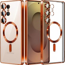 Kip GSM Samsung Galaxy S23 Ultra Uyumlu Kılıf Magsafe Şarj Destekli Kamera Lens Koruyuculu Renkli Kapak