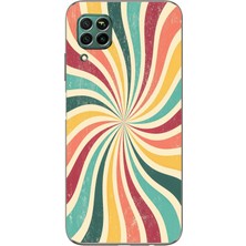 Manitoba Huawei P40 Lite Uyumlu Baskılı Yumuşak Silikon Şeffaf Telefon Kılıfı