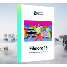 WonderShare Filmora 15 Video Editor Advanced (Windows) - 1 PC 1 Ay Dijital Kod