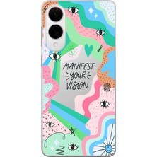 Manitoba Samsung Galaxy S25 Edge Uyumlu Baskılı Yumuşak Silikon Şeffaf Telefon Kılıfı