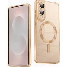 Kip GSM Samsung Galaxy S25 Edge Uyumlu Kılıf Magsafe Şarj Destekli Kamera Lens Koruyuculu Renkli Kapak