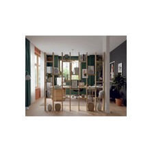 Tiydem Masif Ahşap Raflı Oda Ayırıcı Seperatör Duvar Dekor Paravan 150X200 cm Boyasız Doğal Ahşap Rengi