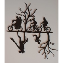 Lucylund Stranger Things Upside Down Temalı Duvar Dekoru – Dekoratif Ev & Oda Süsü 22CM x 20 cm