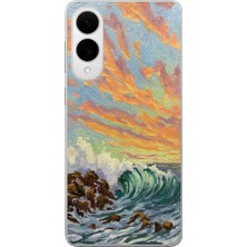 Manitoba Samsung Galaxy S25 Edge Uyumlu Baskılı Yumuşak Silikon Şeffaf Telefon Kılıfı