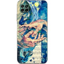 Manitoba Huawei P40 Lite Uyumlu Baskılı Yumuşak Silikon Şeffaf Telefon Kılıfı
