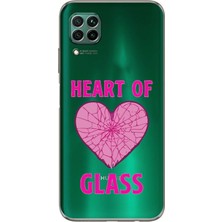 Manitoba Huawei P40 Lite Uyumlu Baskılı Yumuşak Silikon Şeffaf Telefon Kılıfı