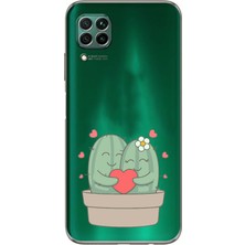 Manitoba Huawei P40 Lite Uyumlu Baskılı Yumuşak Silikon Şeffaf Telefon Kılıfı