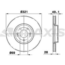 Braxis On Fren Dısk Aynası Hyundaı Santa Fe 2 2.2crdı