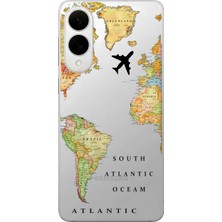 Manitoba Samsung Galaxy S25 Edge Uyumlu Baskılı Yumuşak Silikon Şeffaf Telefon Kılıfı