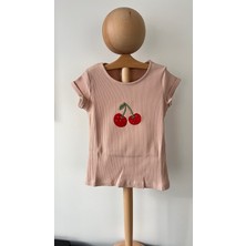 Atelier Alpi Kız Çocuk Kiraz Detaylı Tshirt