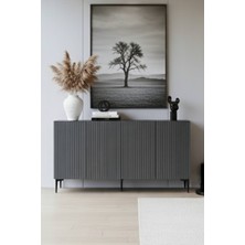 Yumedi Design KA1513 - Gradishte Konsol ,tv Sehpası , Çok Amaçlı Dolap, Kahve Köşesi 150 cm