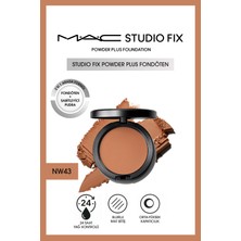 M.A.C Orta-Yüksek Kapatıcılı Sabitleyici Besleyici Fondöten-Powder Plus Fondöten - NW43