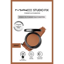 M.A.C Orta-Yüksek Kapatıcılı Sabitleyici Besleyici Fondöten-Powder Plus Fondöten - NW47