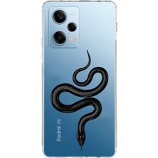 Manitoba Xiaomi Redmi Note 12 Pro 5g Uyumlu Baskılı Yumuşak Silikon Şeffaf Telefon Kılıfı