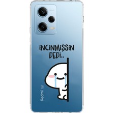 Manitoba Xiaomi Redmi Note 12 Pro 5g Uyumlu Baskılı Yumuşak Silikon Şeffaf Telefon Kılıfı