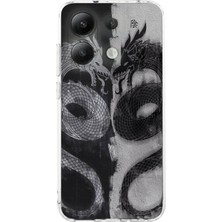 Manitoba Xiaomi Redmi Note 13 Pro 4g Uyumlu Baskılı Yumuşak Silikon Şeffaf Telefon Kılıfı