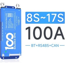 Daly 100A 8S-17S 24V-60V Aktif Dengeleyici 1A ve Bluetooth RS485 Dahili Özellikli Akıllı Bms, Ncm/lfp/lto Lityum Pil Paketleri Için