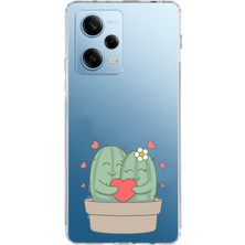 Manitoba Xiaomi Redmi Note 12 Pro 5g Uyumlu Baskılı Yumuşak Silikon Şeffaf Telefon Kılıfı