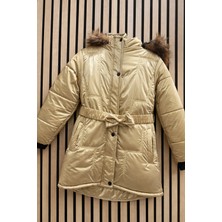 NerKids Gold Kürklü Mont